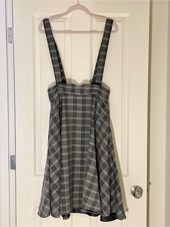 Modcloth Dresses & Skirts - ModCloth Plaid Suspender Skirt Medium 8
